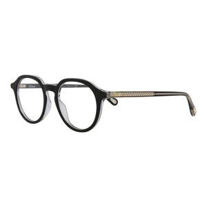 Chloé Womens Round/Oval Black Black Transparent Fashion Designer Eyewear